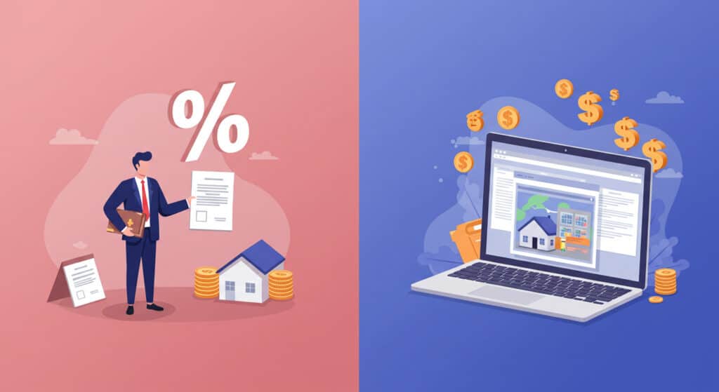 Traditional Agent vs Flat-Fee MLS Listing Cost Comparison