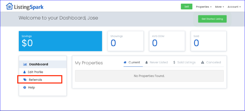 ListingSpark Dashboard