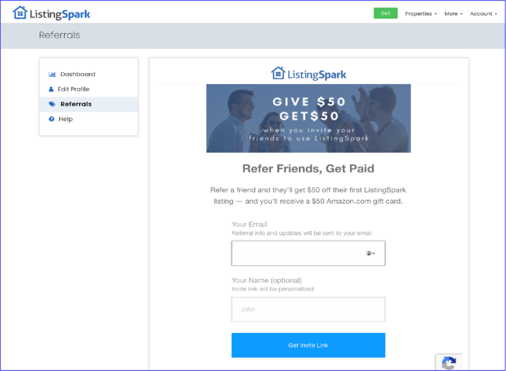 Referral Page