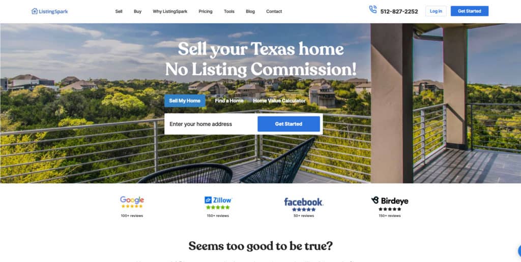 ListingSpark website