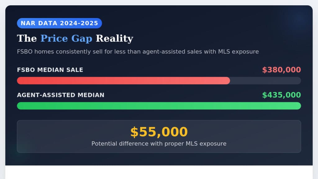 FSBO vs MLS: The Price Gap Reality