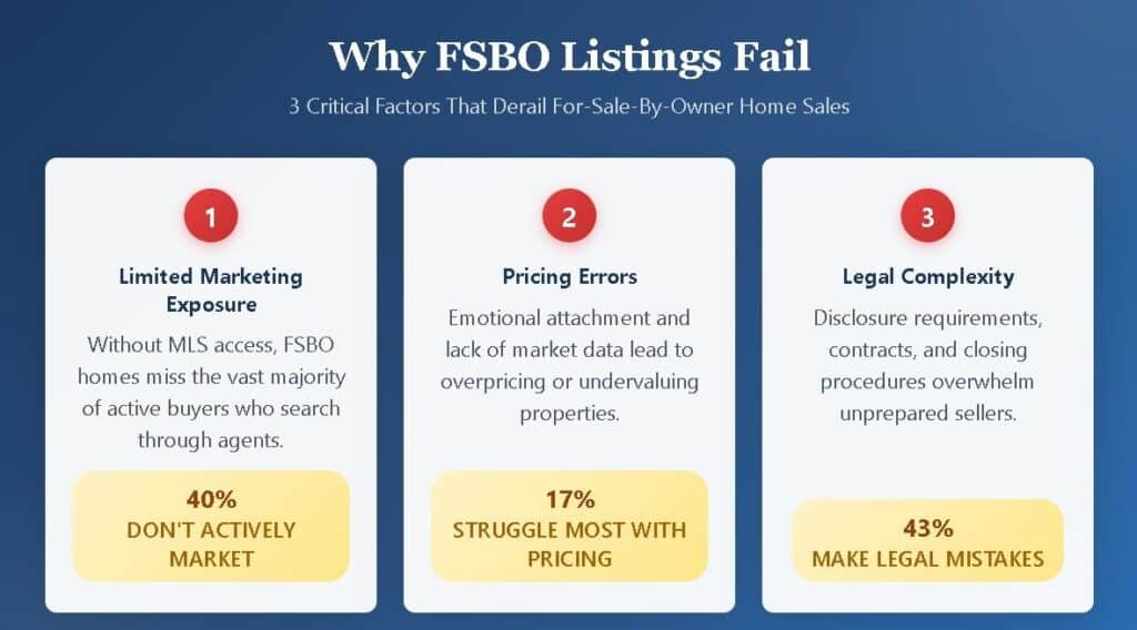 Why FSBO Listings Fail: 3 Critical Factors